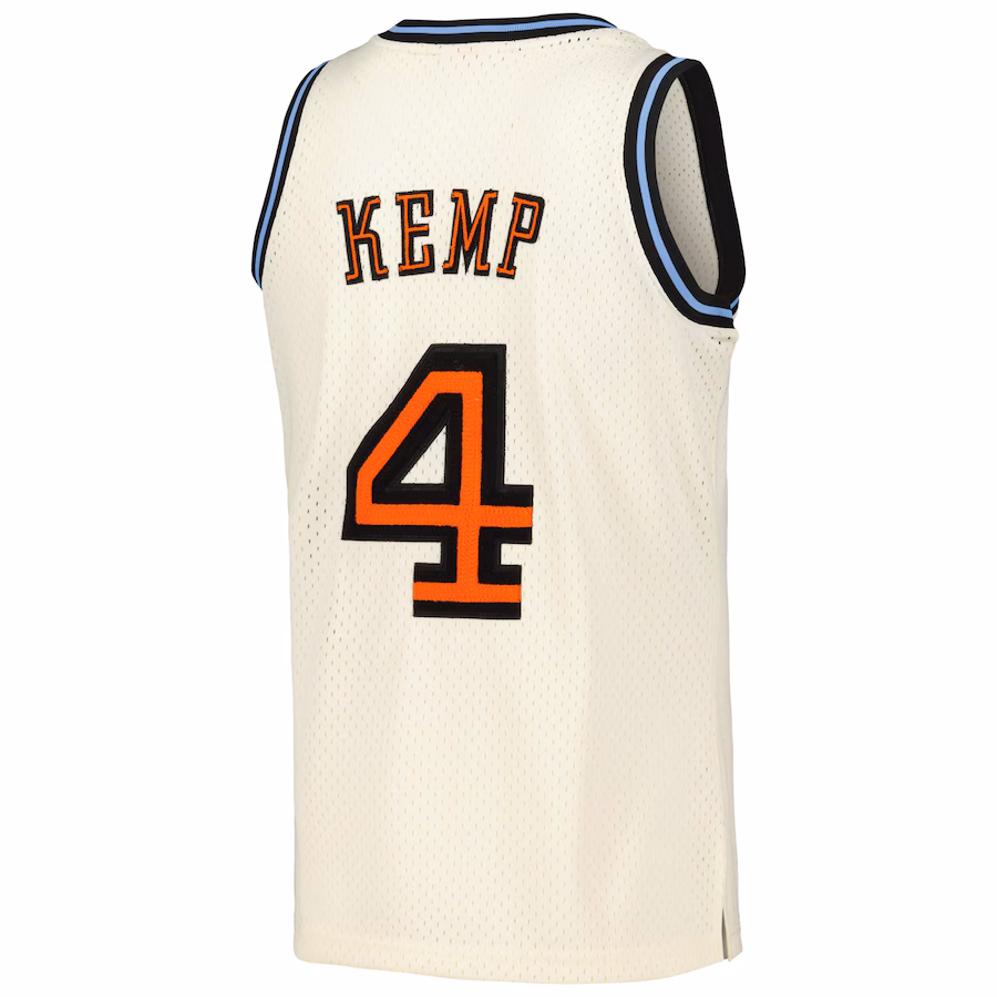 Shawn Kemp Cleveland Cavaliers Mitchell & Ness Chain Stitch Swingman-Jersey - Sahnefarben