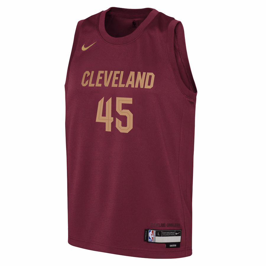 Donovan Mitchell Cleveland Cavaliers Jugend Swingman-Jersey - Icon Edition - Burgundrot