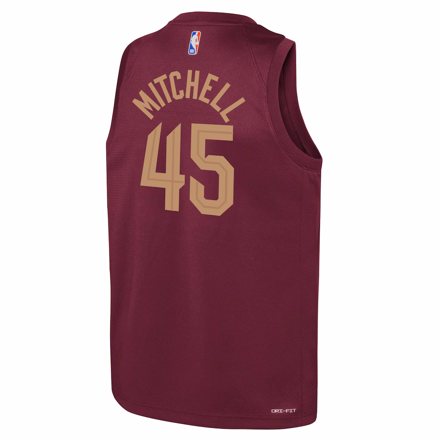 Donovan Mitchell Cleveland Cavaliers Jugend Swingman-Jersey - Icon Edition - Burgundrot
