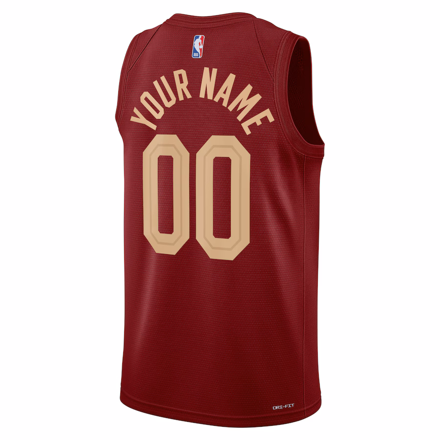 Cleveland Cavaliers Maglia Swingman personalizzata unisex - Edizione Icona - Colore borgogna