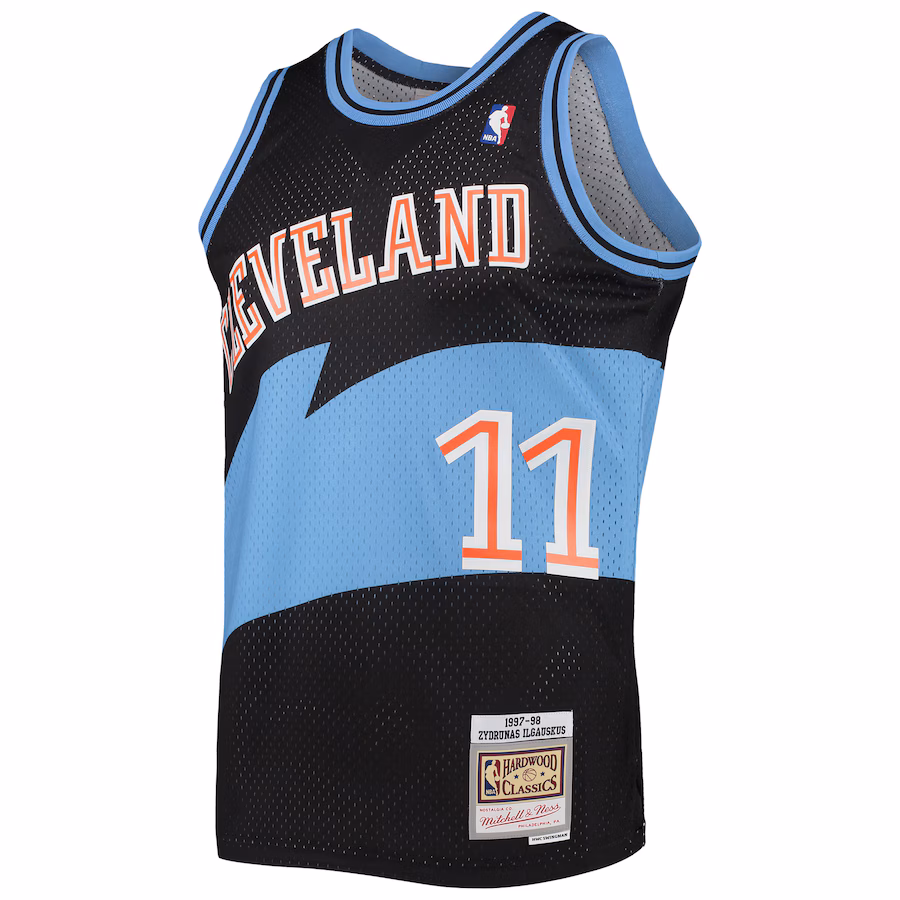 Zydrunas Ilgauskas Maillot Swingman des Hardwood Classics de Mitchell & Ness des Cleveland Cavaliers - Noir
