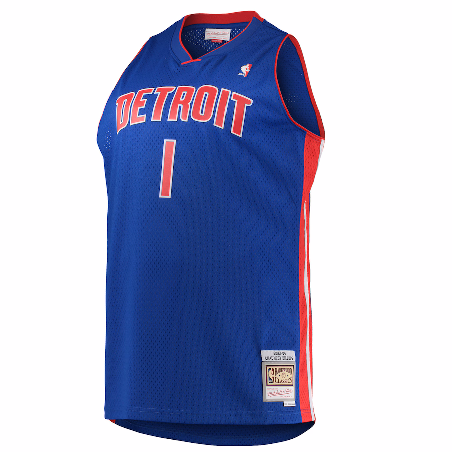 Maglia Chauncey Billups Detroit Pistons Mitchell & Ness Big & Tall 2003/04 Hardwood Classics Swingman