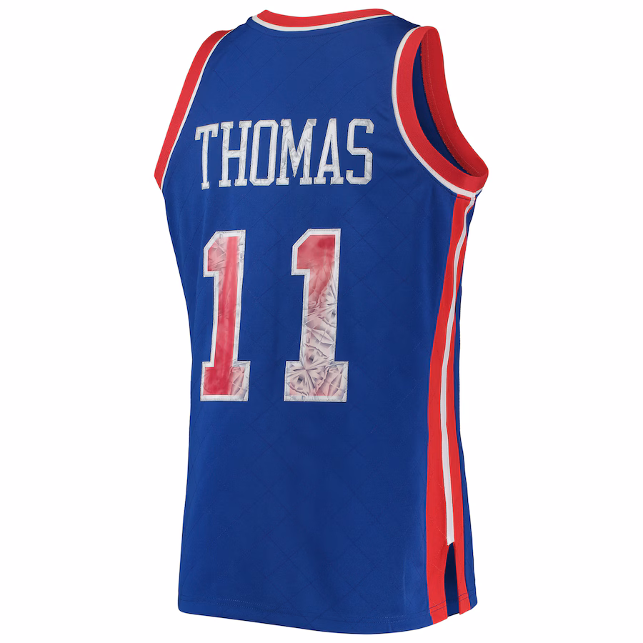 Isiah Thomas Detroit Pistons Mitchell & Ness 1988/89 Classic NBA 75. Jubiläum Diamond Edition Trikot