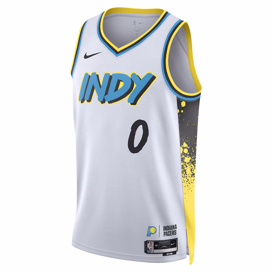 Maglia City Edition unisex Indiana Pacers Tyrese Haliburton 2024/25