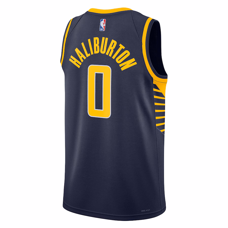 Tyrese Haliburton, Maglia Swingman unisex degli Indiana Pacers - Edizione Icona - Blu marinaio