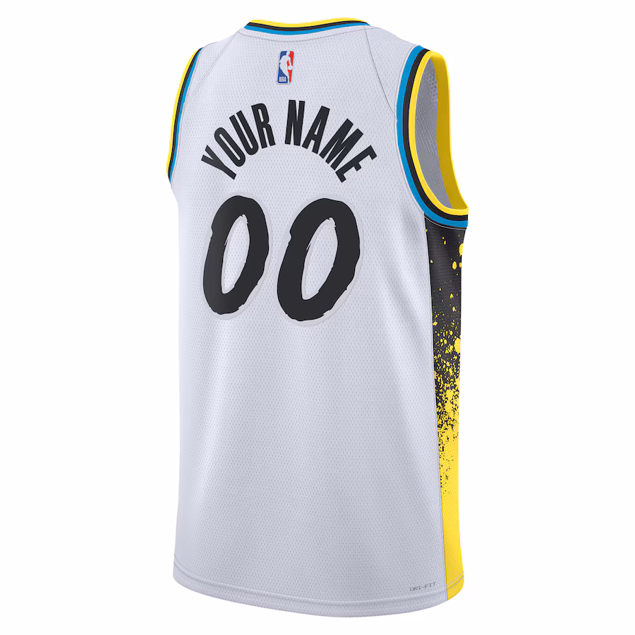 Indiana Pacers Maglia Swingman personalizzata unisex per la stagione 2024/25 - Edizione Città - Bianco