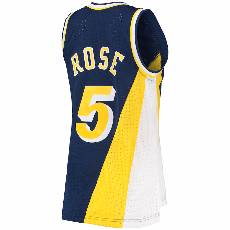 Jalen Rose, Indiana Pacers Mitchell & Ness Women's 1996/97 Hardwood Classics Swingman Jersey - Navy Blue