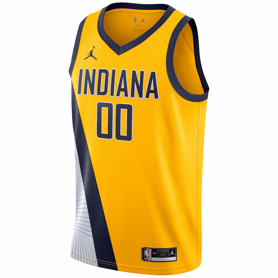Indiana Pacers Marca Jordan Maglia Swingman personalizzata - Edizione Dichiarazione - Oro