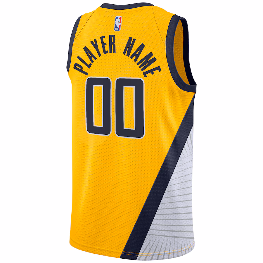 Indiana Pacers Marca Jordan Maglia Swingman personalizzata - Edizione Dichiarazione - Oro