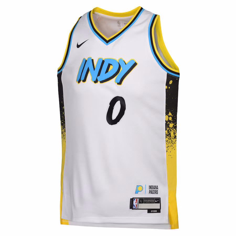 Maglia City Edition Swingman junior Indiana Pacers Tyrese Haliburton 2024/25