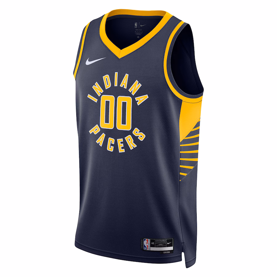 Bennedict Mathurin, Maglia Swingman unisex Nike degli Indiana Pacers - Edizione Icona - Blu marinaio