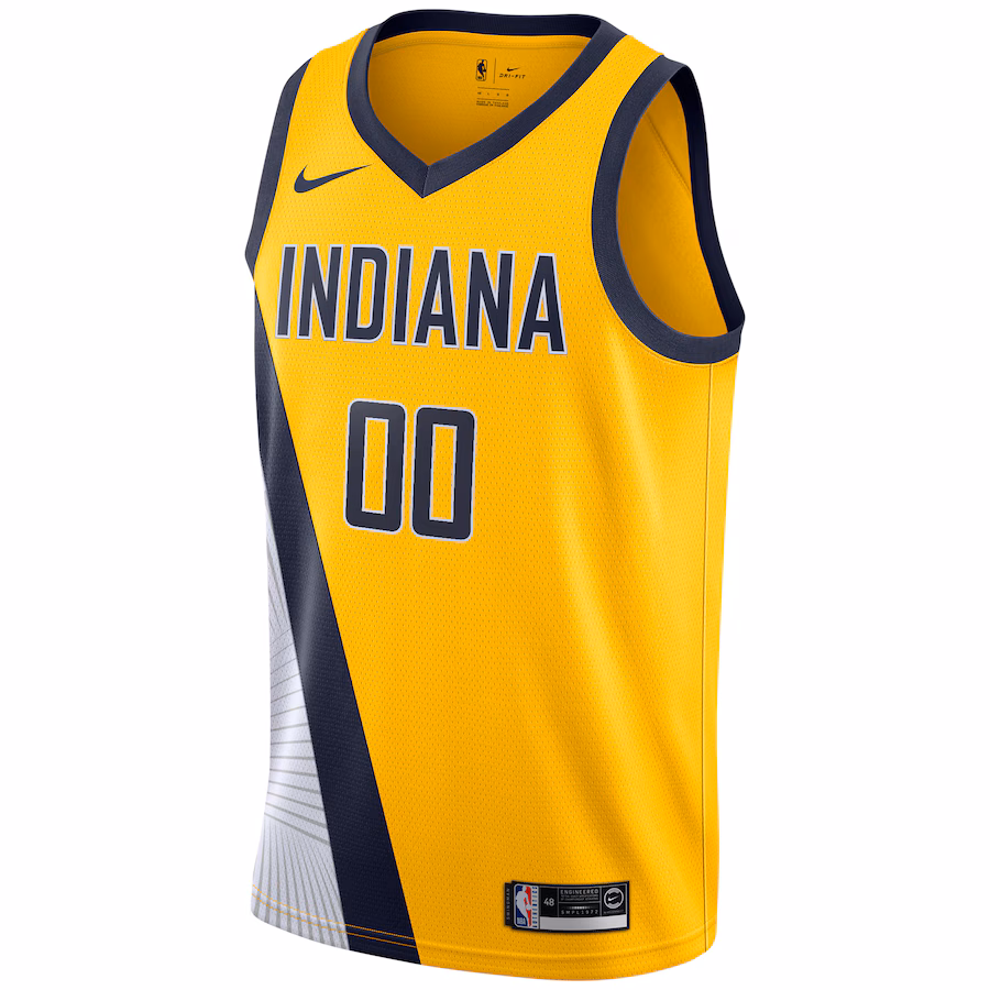 Indiana Pacers 2019/20 Custom Swingman Jersey - Statement Edition - Yellow