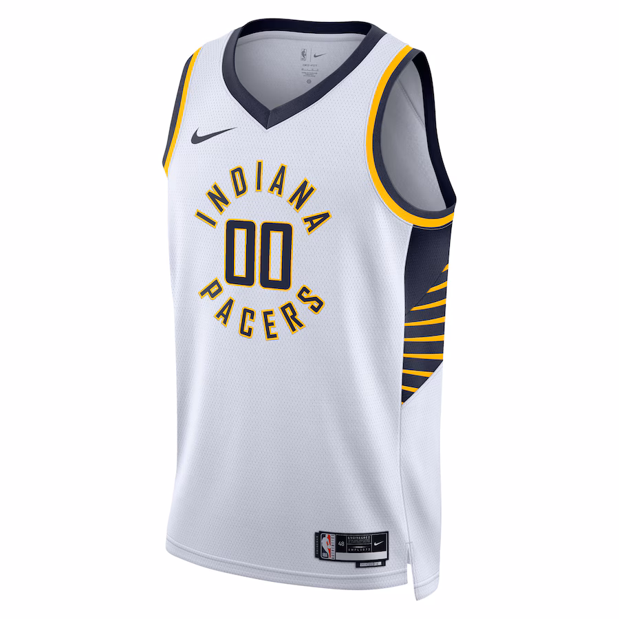 Indiana Pacers Maglia Swingman personalizzata unisex - Edizione Associazione - Bianco
