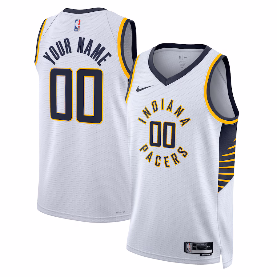 Indiana Pacers Unisex Swingman Custom Jersey - Association Edition - White