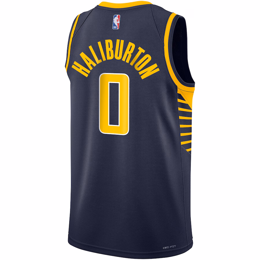 Tyrese Haliburton, Maillot Swingman pour la jeunesse des Indiana Pacers - Édition Icône - Bleu marine