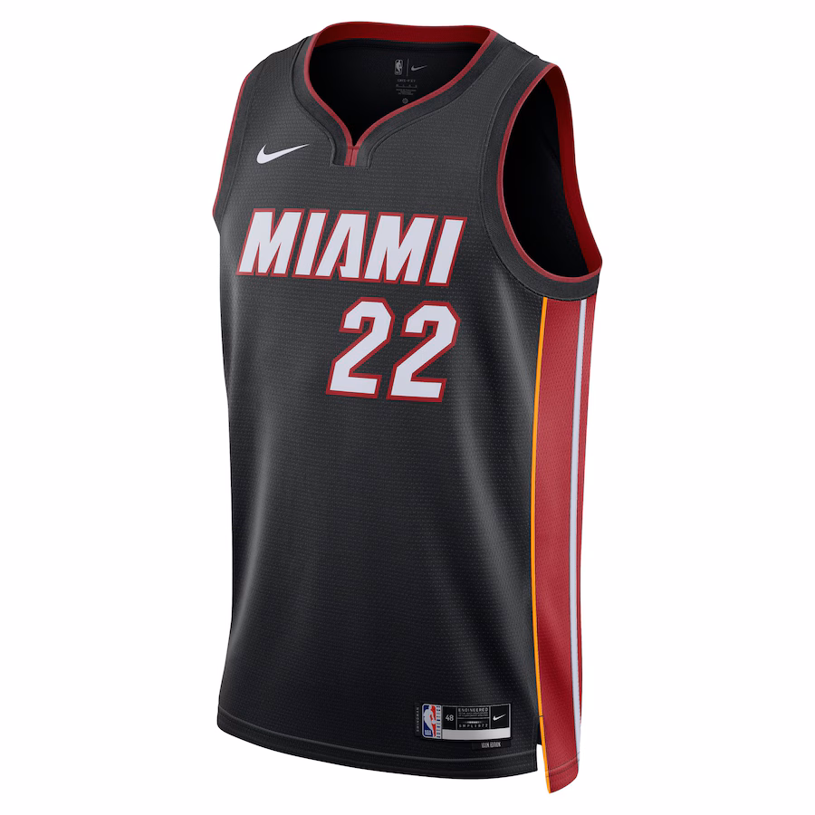 Jimmy Butler, Camiseta Swingman uni-sexe de Nike de los Miami Heat - Edición Ícono - Negro