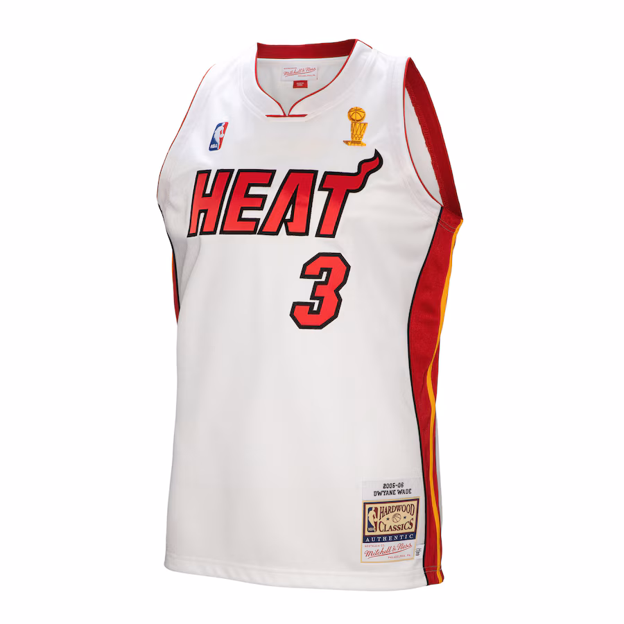 Dwyane Wade Miami Heat Trikot 2005-06 - Mitchell & Ness Weiß