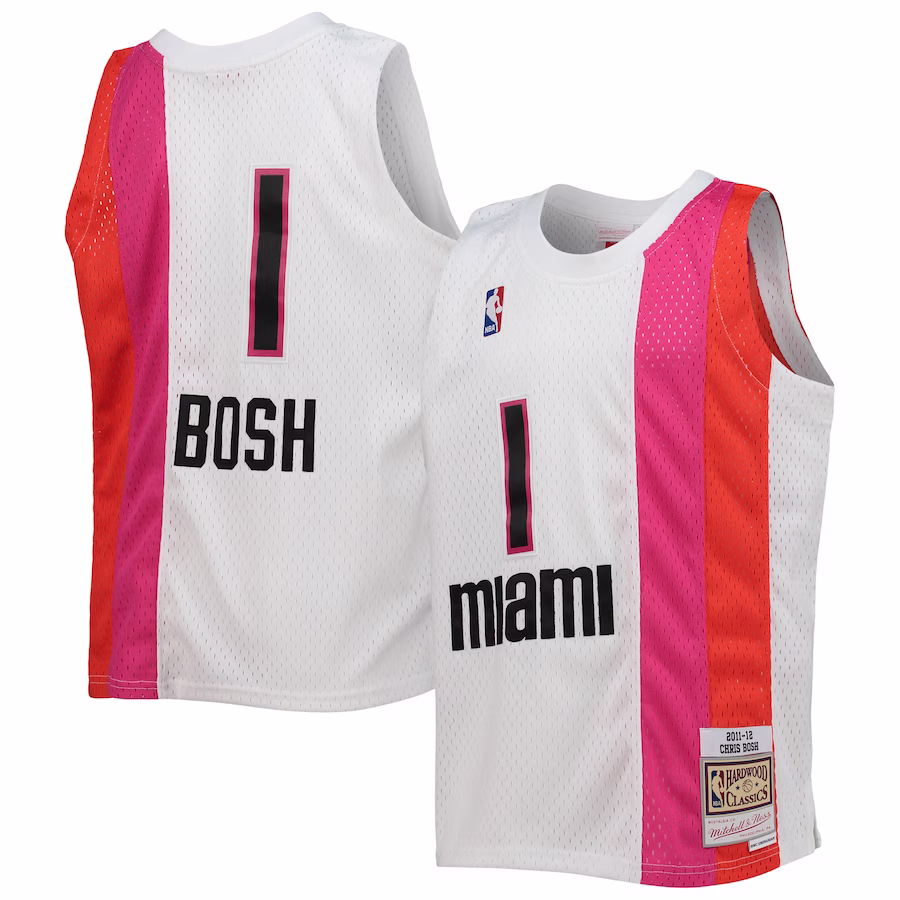 Chris Bosh Miami Heat Mitchell & Ness Youth 2011/12 Hardwood Classics Swingman Jersey
