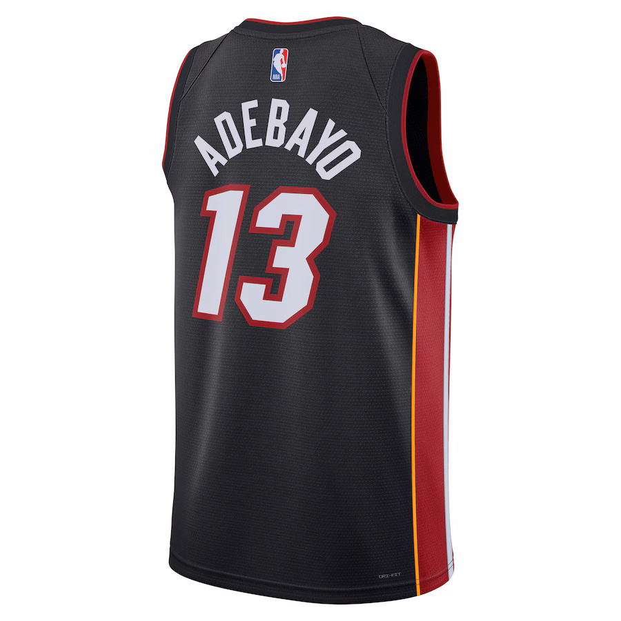 Bam Adebayo, Miami Heat Unisex Swingman-Trikot - Icon-Edition - Schwarz