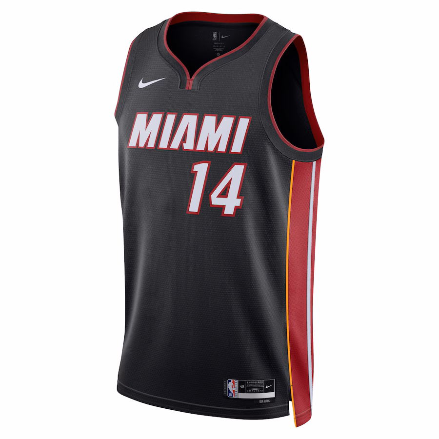 Tyler Herro, Maillot Swingman Unisexe des Miami Heat - Édition Icône - Noir