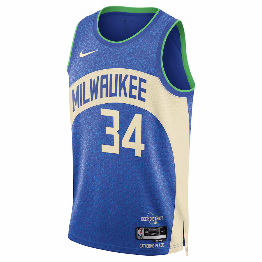 Milwaukee Bucks Giannis Antetokounmpo Unisex 2023/24 City Edition Trikot