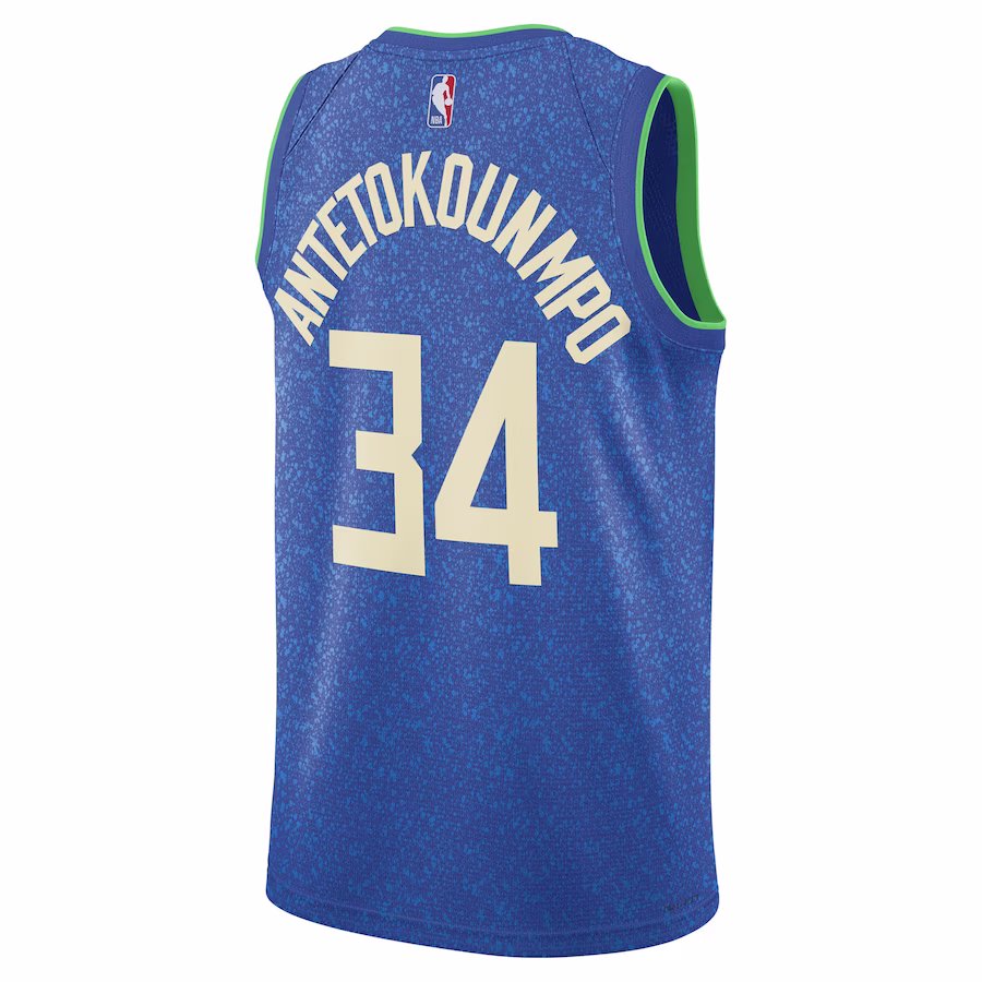 Milwaukee Bucks Giannis Antetokounmpo Unisex 2023/24 City Edition Trikot
