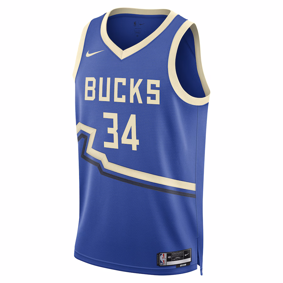 Maillot Giannis Antetokounmpo Bucks – City Edition 2024-25 Unisexe