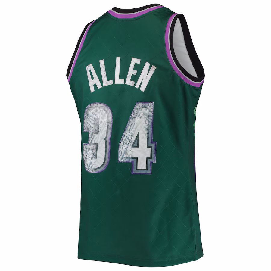 Milwaukee Bucks Ray Allen 1996/97 Mitchell & Ness NBA 75th Anniversary Diamond Hardwood Classics Trikot