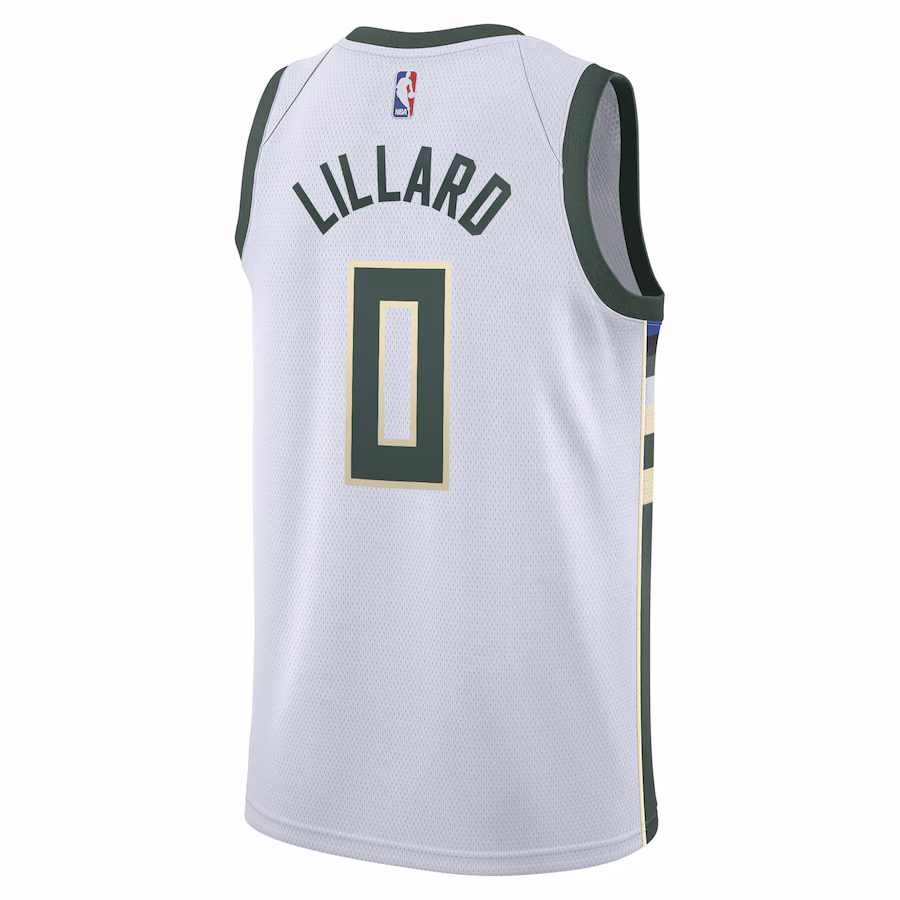 Milwaukee Bucks Damian Lillard Unisex Association Swingman Trikot