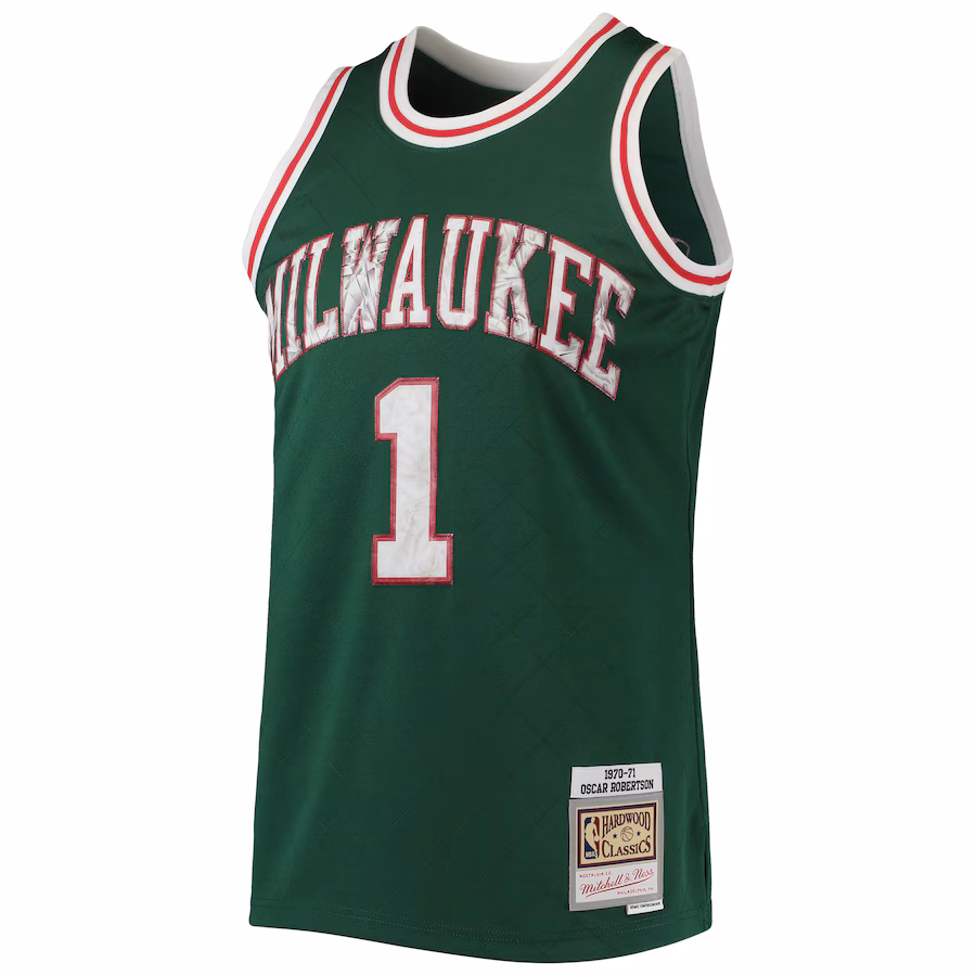 Milwaukee Bucks Oscar Robertson 1996/97 Mitchell & Ness NBA 75th Anniversary Diamond Hardwood Classics Trikot