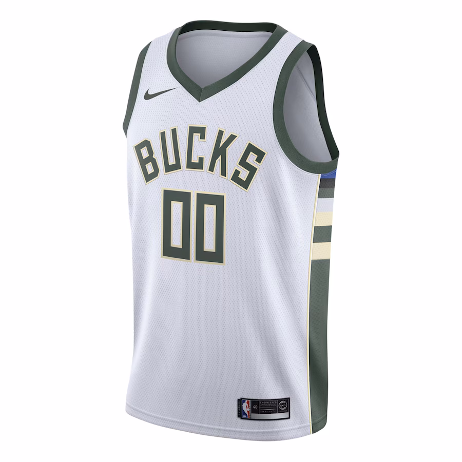 Milwaukee Bucks Swingman Custom Jersey - Association Edition - White