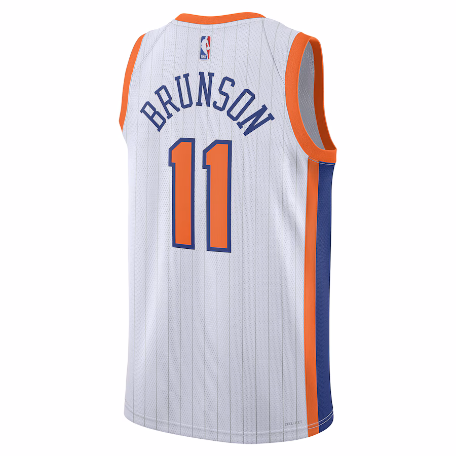 Maglia City Edition bianca New York Knicks Jalen Brunson 2024/25