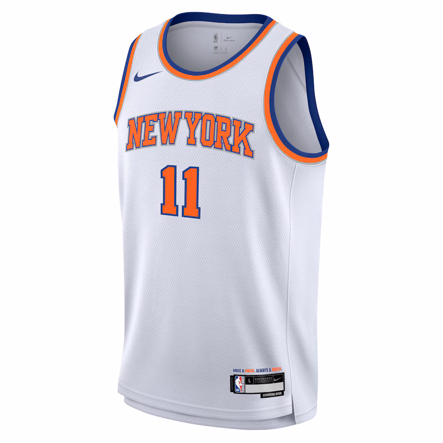 Jalen Brunson, camiseta Swingman de la Liga Juvenil de los New York Knicks - Blanco