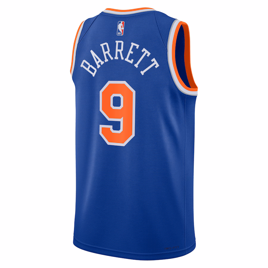 RJ Barrett, New York Knicks Neutrales Swingman-Jersey - Icon-Edition, Blau