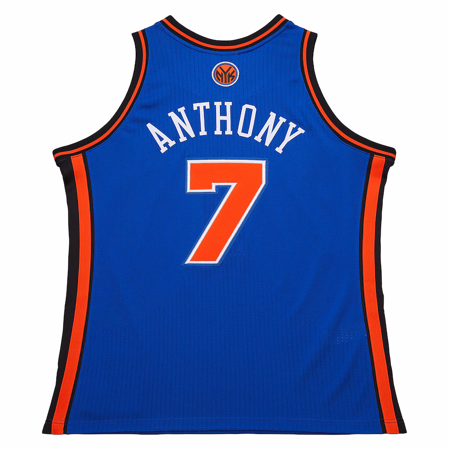 New York Knicks Carmelo Anthony 2010/11 Mitchell & Ness Hardwood Classics Trikot