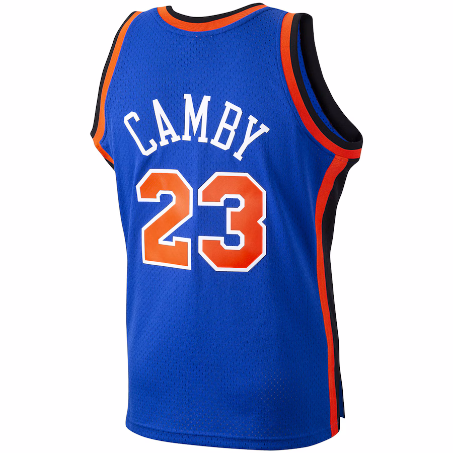 Maillot Hardwood Classics Mitchell & Ness New York Knicks Marcus Camby 1998/99