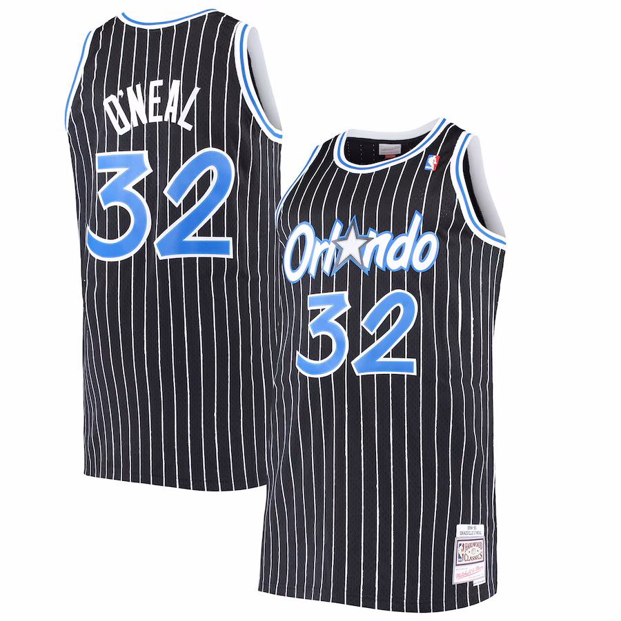 Shaquille O'Neal, Orlando Magic Mitchell & Ness Big & Tall Hardwood Classics Jersey - Black