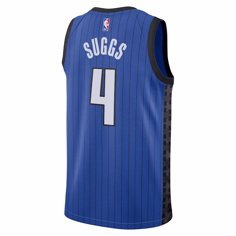 Jalen Suggs, Maillot Swingman Unisexe de la marque Jordan des Orlando Magic - Édition Déclaration - Bleu