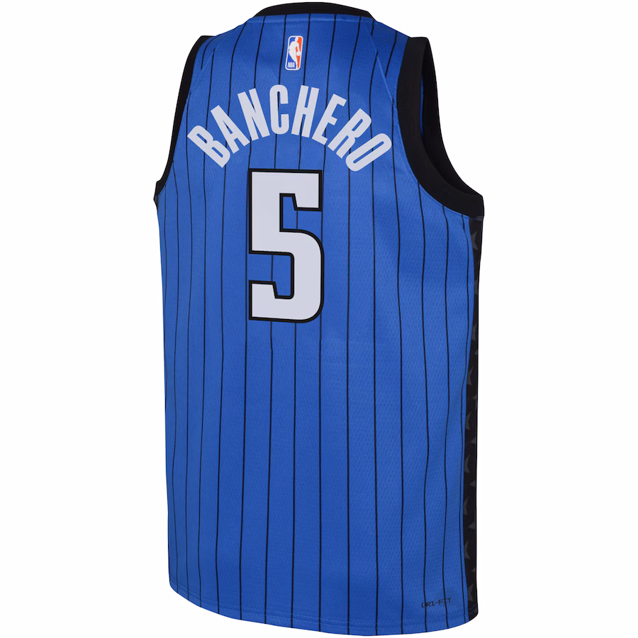 Paolo Banchero, Maillot pour les fans juniors de la marque Jordan des Orlando Magic - Déclaration - Bleu royal