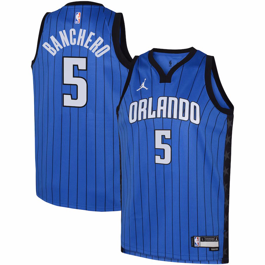 Paolo Banchero, Orlando Magic Jordan Brand Youth Fan Jersey - Statement - Royal Blue