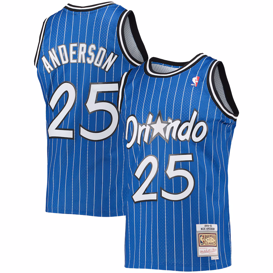 Nick Anderson, Orlando Magic Mitchell & Ness 1994/95 Classic Swingman Jersey - Blue