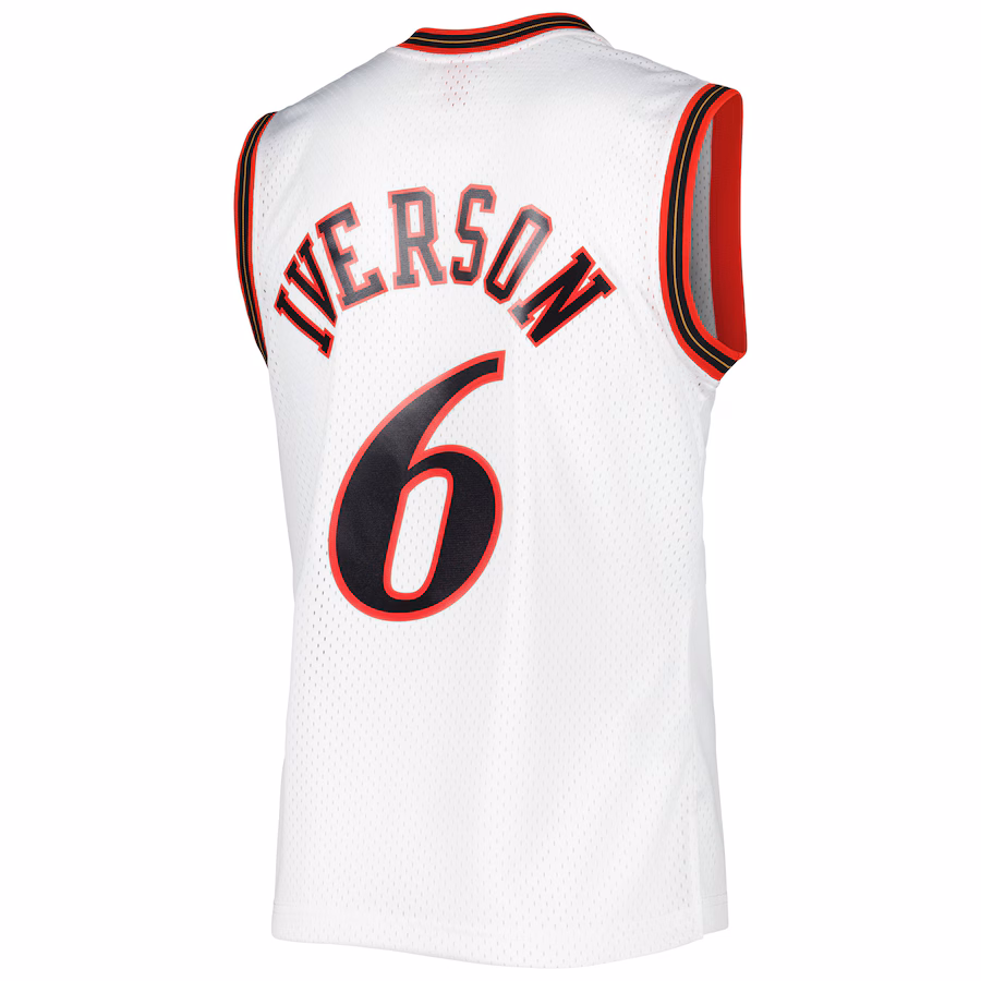Allen Iverson Philadelphia 76ers Mitchell & Ness Camiseta Swingman de la Edición Clásica 2001/2002 - Blanco