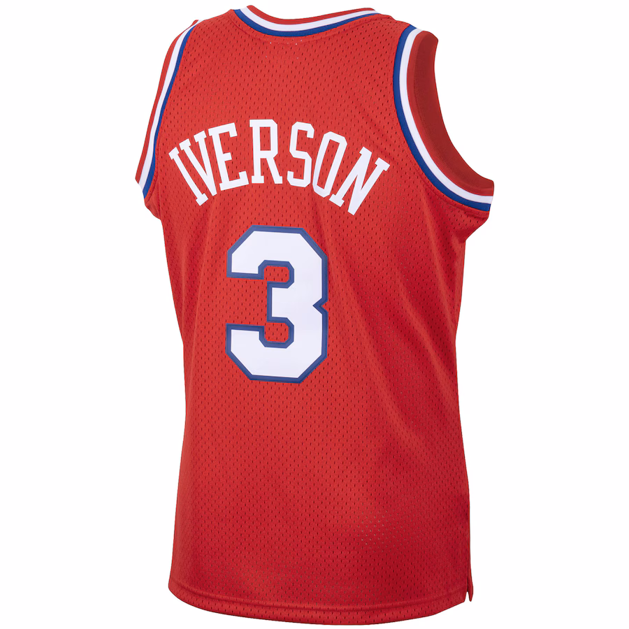 Allen Iverson Philadelphia 76ers Mitchell & Ness 2001/02 Classic Edition Swingman Jersey - Red