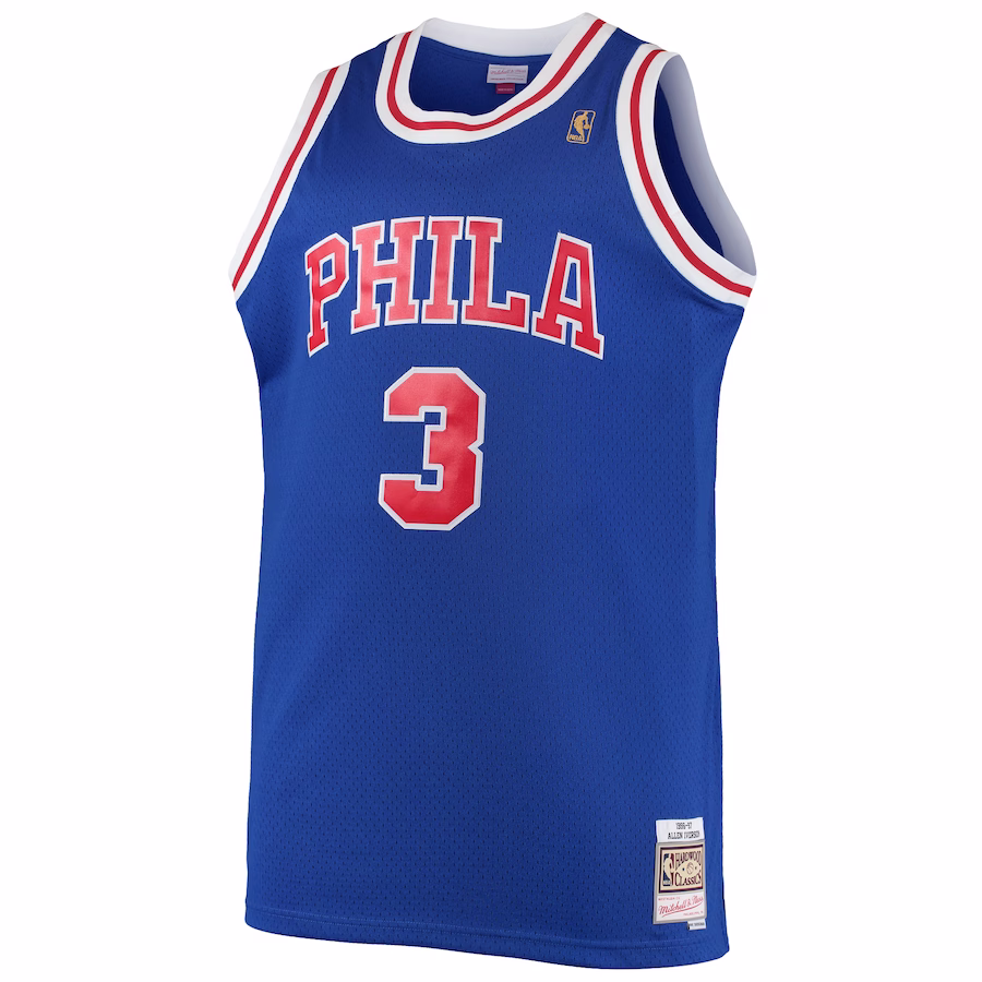 Allen Iverson Philadelphia 76ers Mitchell & Ness 1996/97 Big & Tall Hardwood Classics Swingman Jersey