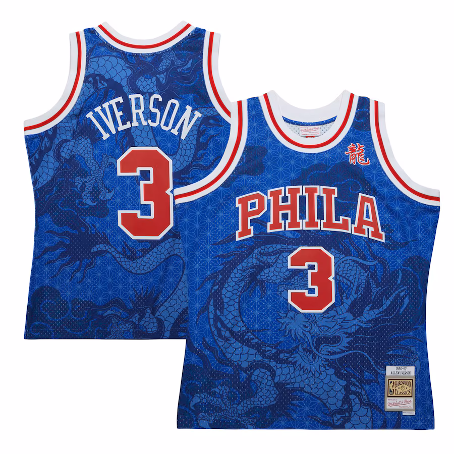 Maillot Allen Iverson 76ers 96-97 - Mitchell & Ness Hardwood Classics