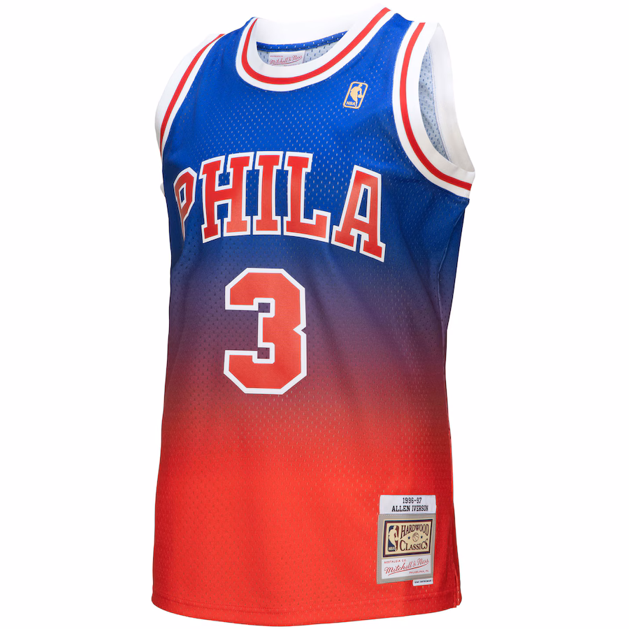 Maillot Swingman classique Mitchell & Ness Philadelphia 76ers Allen Iverson 1996/97