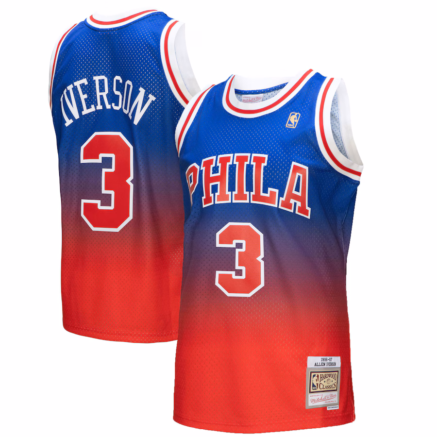 Maillot Swingman classique Mitchell & Ness Philadelphia 76ers Allen Iverson 1996/97