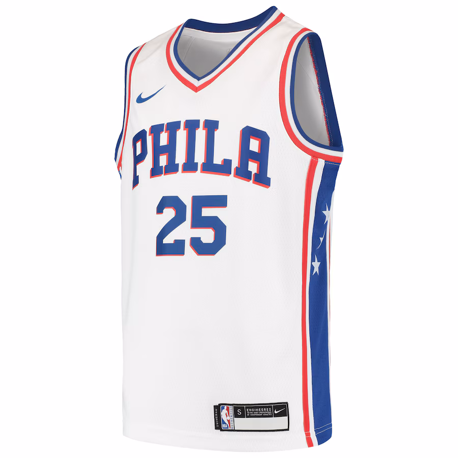 Ben Simmons Philadelphia 76ers Maillot Swingman pour Jeunes - Blanc
