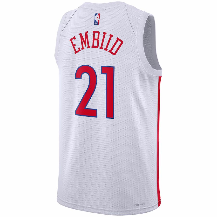 Joel Embiid Philadelphia 76ers Unisex 2022/23 Season Swingman Jersey - City Edition - White
