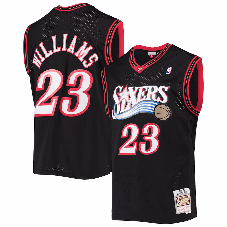 Lou Williams Philadelphia 76ers Mitchell & Ness Maillot Swingman de l'Édition Classique 2005/06 - Noir